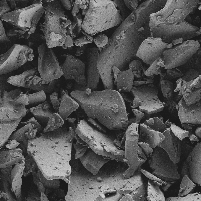 API, milled, after tray freeze drying